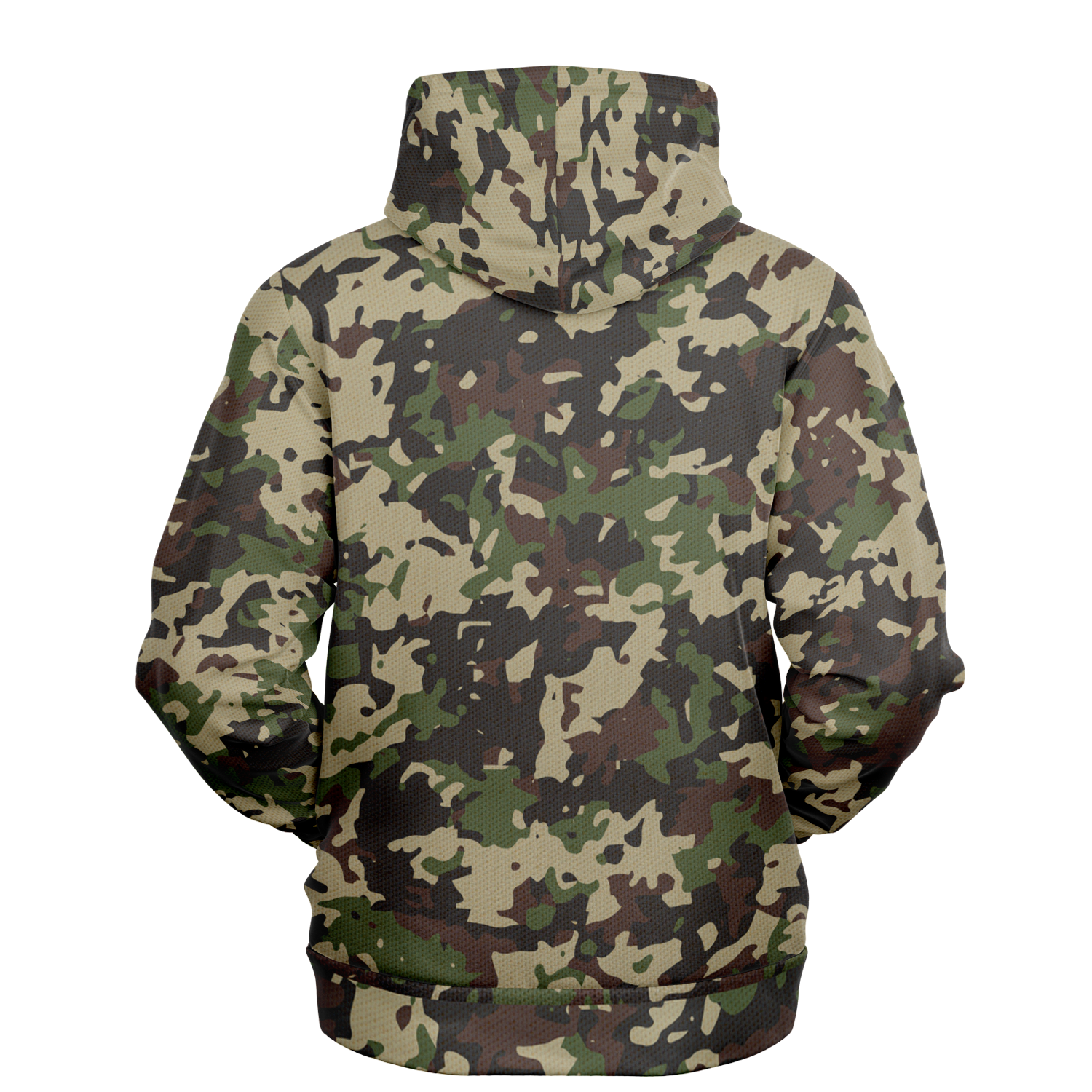 Military Brown Hoodie | Khaki, Gray and Lava Mixed Camo Camo Colors