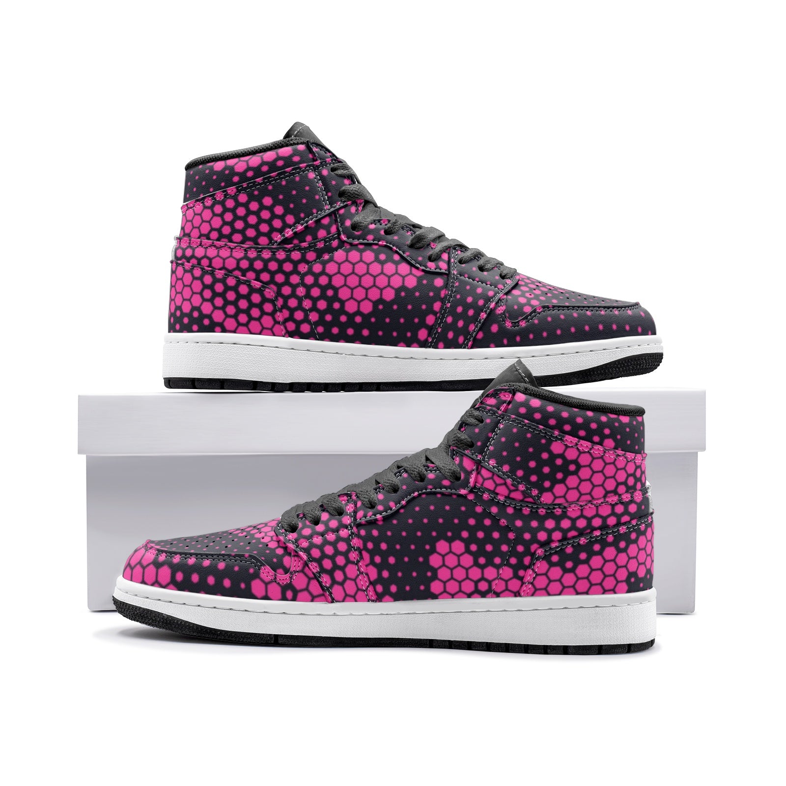Camo Sneakers AJ 1 | High-Top | Pink Digital Camouflage Camo Colors