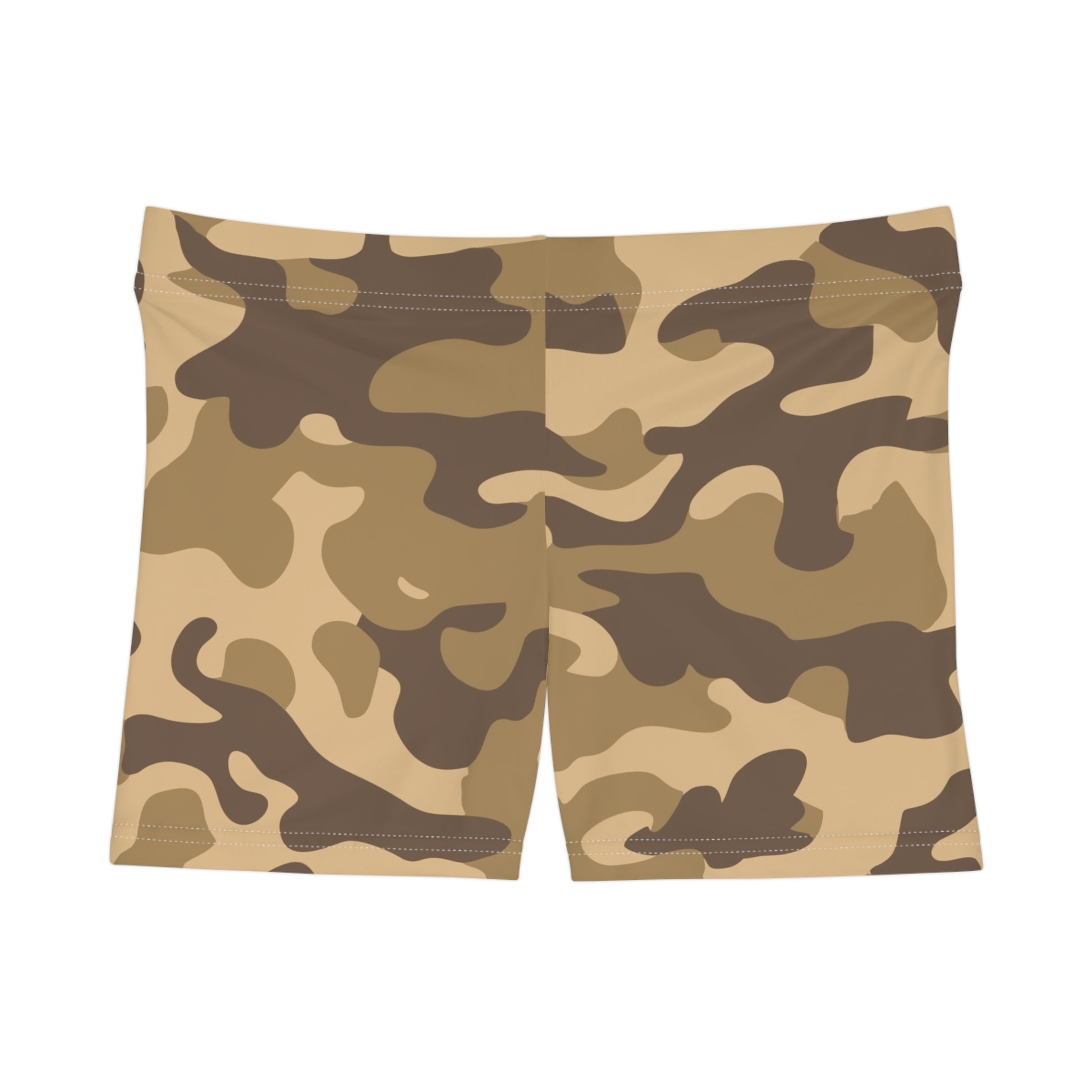 Women's Camo Shorts | Tight Fit | Khaki Camouflage style Camo Colors