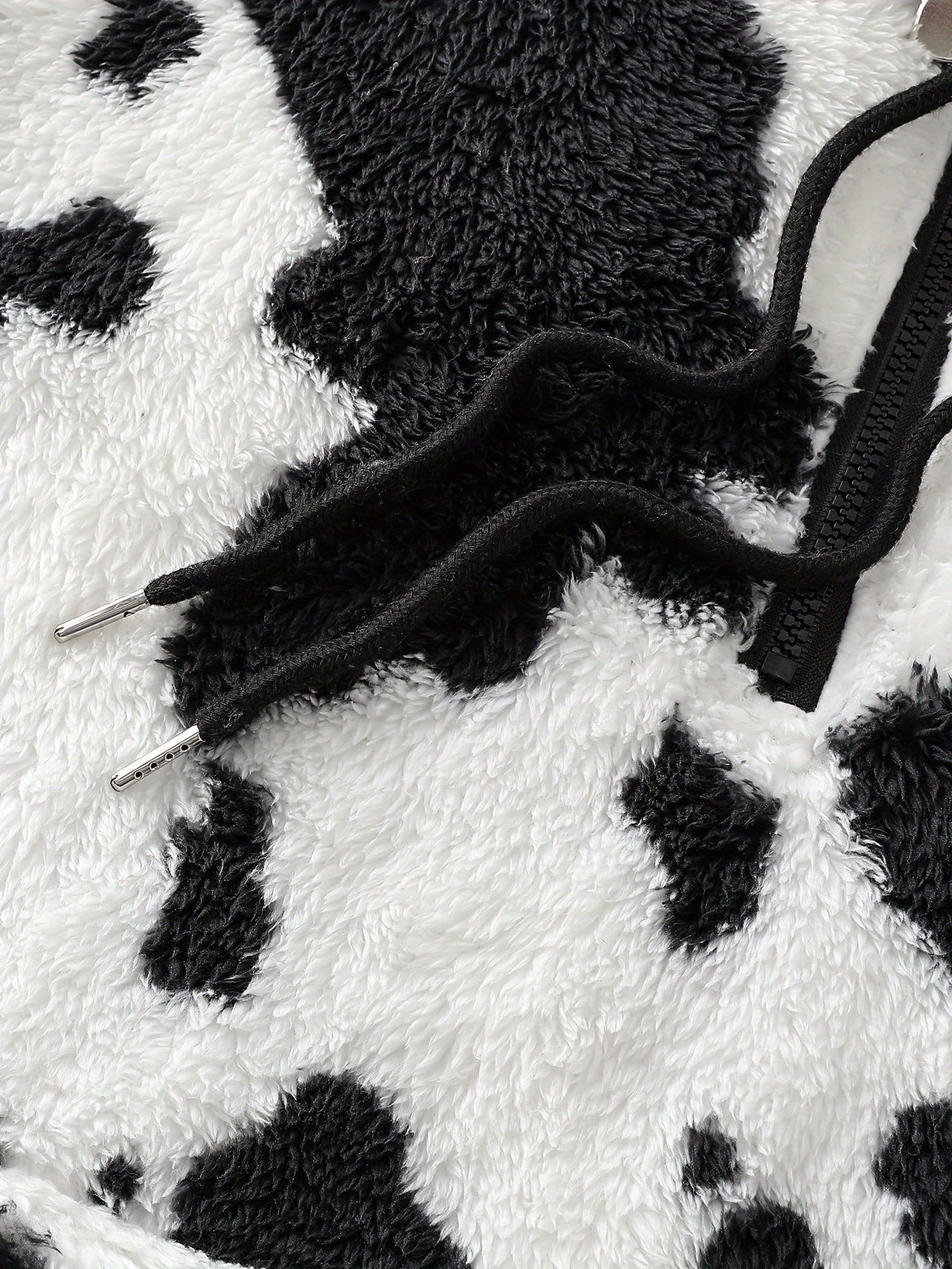 Women's Elegant Leopard Print Hooded Faux Fur Jacket | Camo Colors