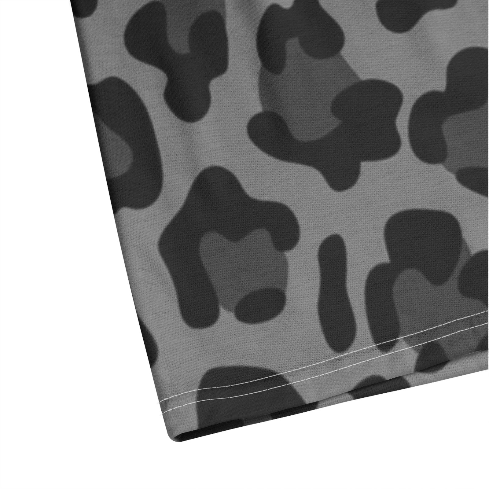 Leopard Golf Shirt For Men | Gray and Black Print Camo Colors