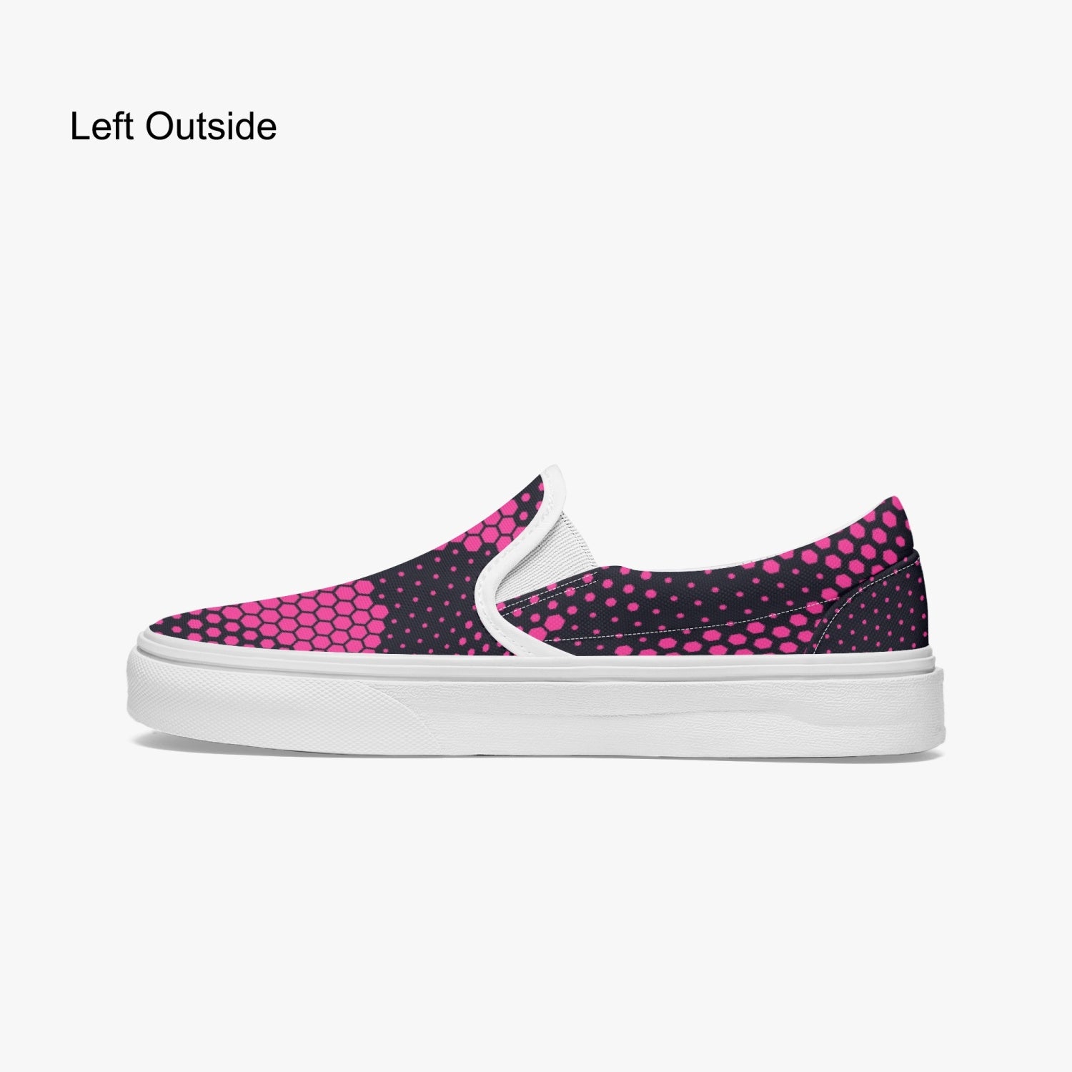 Camo Slip-On Shoes | Digital Pink Camouflage Camo Colors