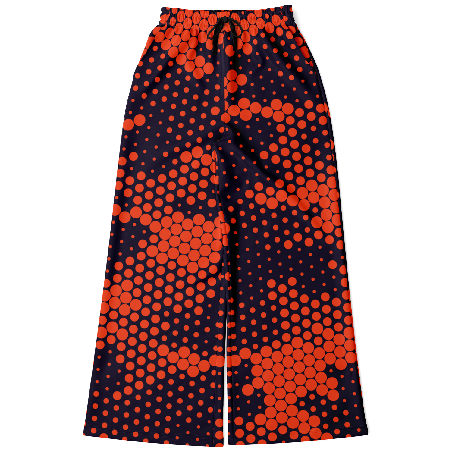 Camo Wide Leg Pants | Orange & Blue Digital Camouflage Camo Colors