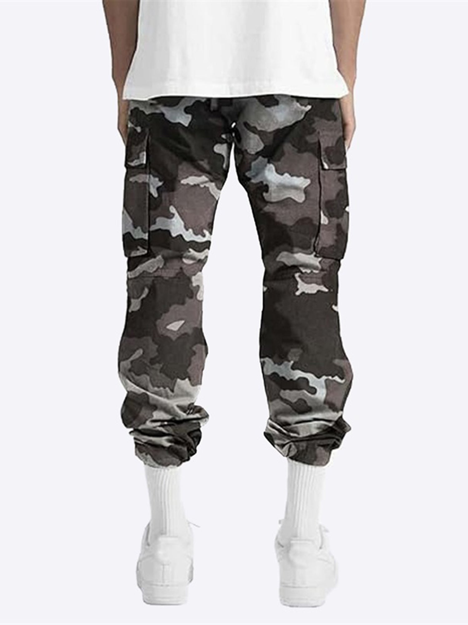 Men's Camouflage Print Cargo Jogger Sweatpants | Camo Colors
