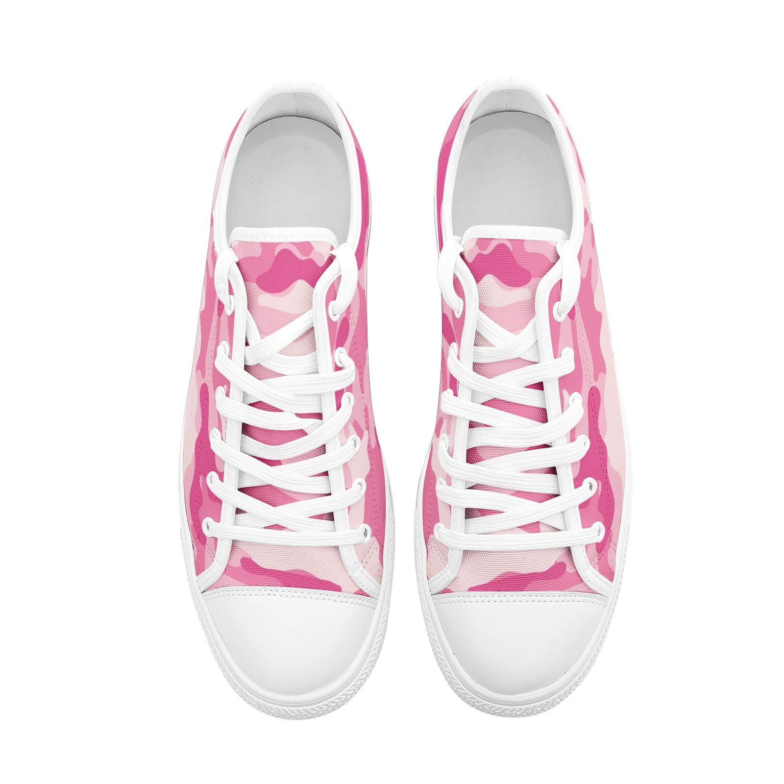 Camo Shoes | Low Top Canvas | Lavender Pink Camouflage Camo Colors