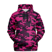 Pink Camo Hoodie | Onyx & Deep Blue Mixed Camouflage Camo Colors
