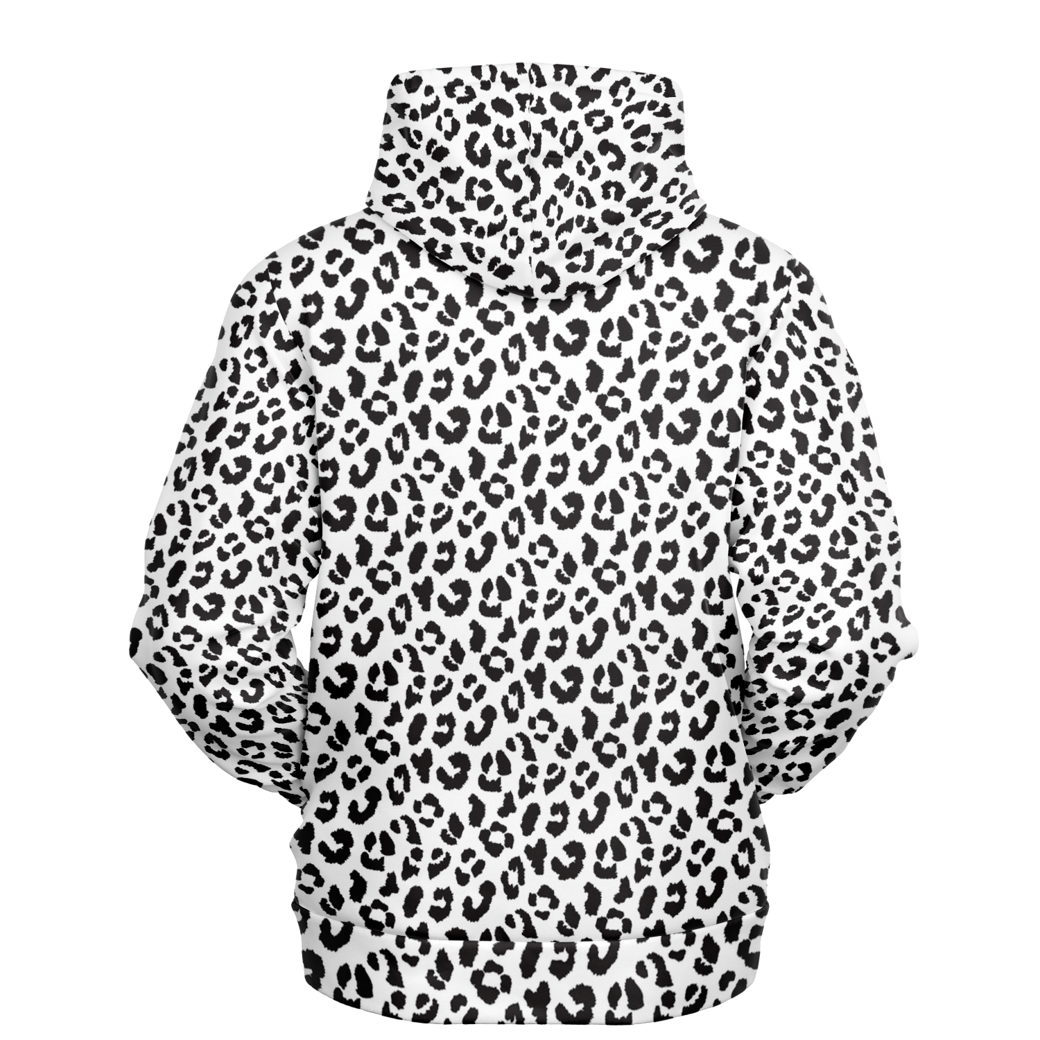 Leopard Hoodie | Black and White Pattern | Unisex Camo Colors