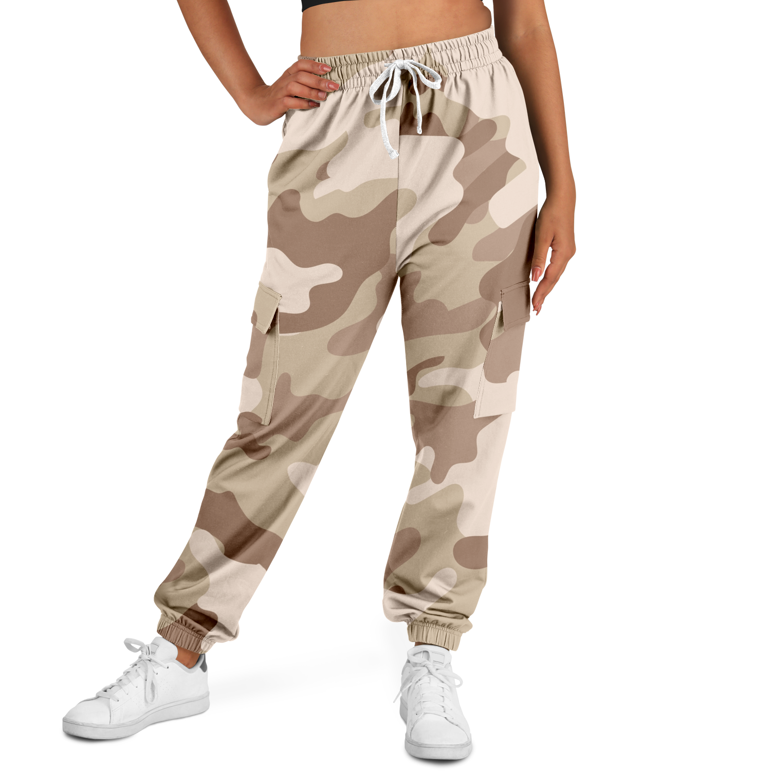 Camo Cargo Pants | Unisex | Brown Desert Camouflage Camo Colors