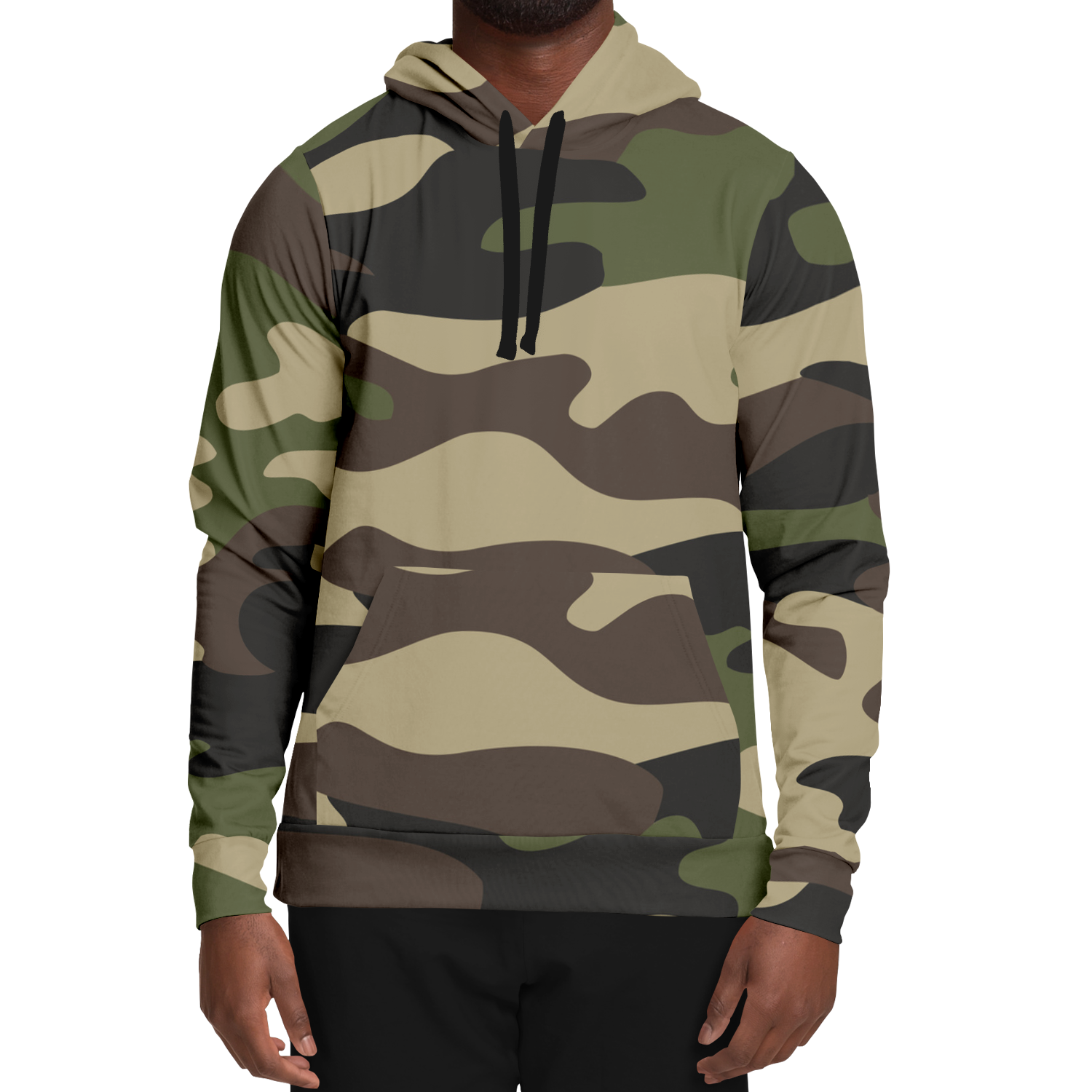 Camo Hoodie | Classic Green Pullover Camo Colors