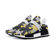 Lightweight Camo Sneakers | Yellow, Black, and Silver Camo Colors