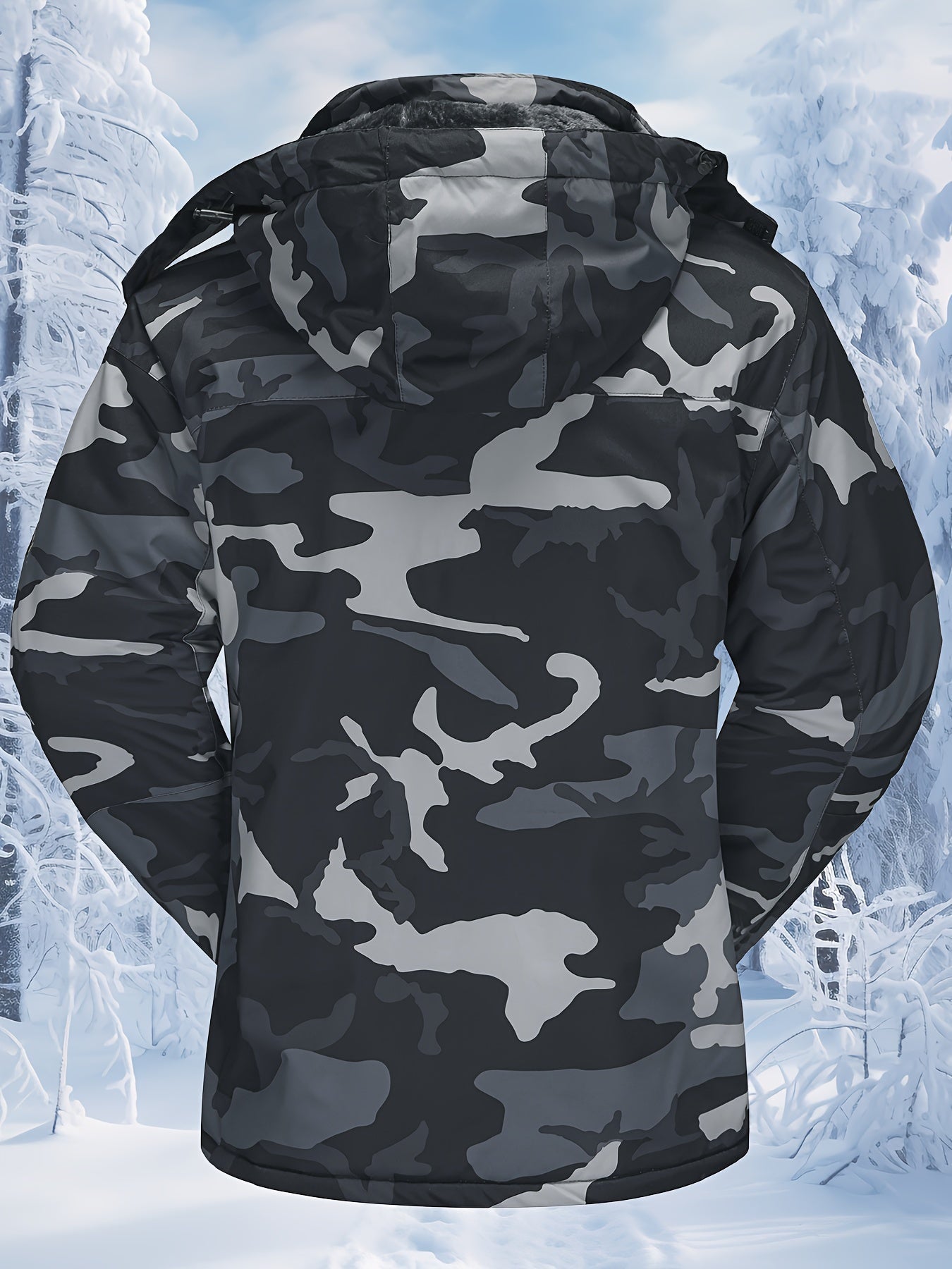 Men's Mountain Ski Jacket | Cold-Resistant Winter Jacket | Camo Colors