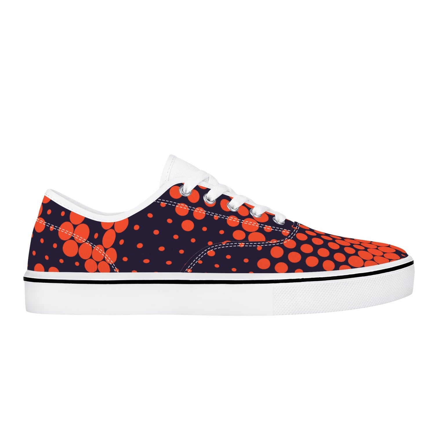 Camo Skate Shoes | Orange & Blue Digital Camouflage Camo Colors