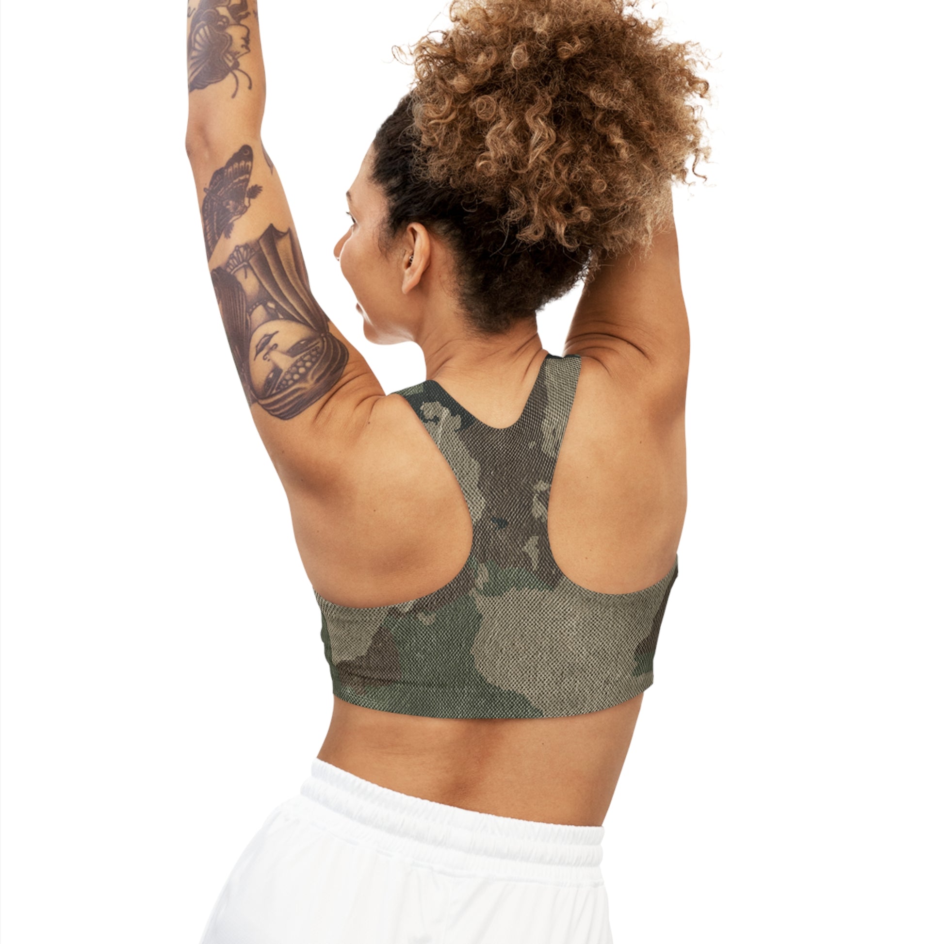 Camo Bra | Dirty Brown Sports Camouflage Camo Colors