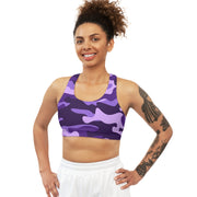 Camo Bra | Purple, Blue and Mauve Sports Camouflage Camo Colors