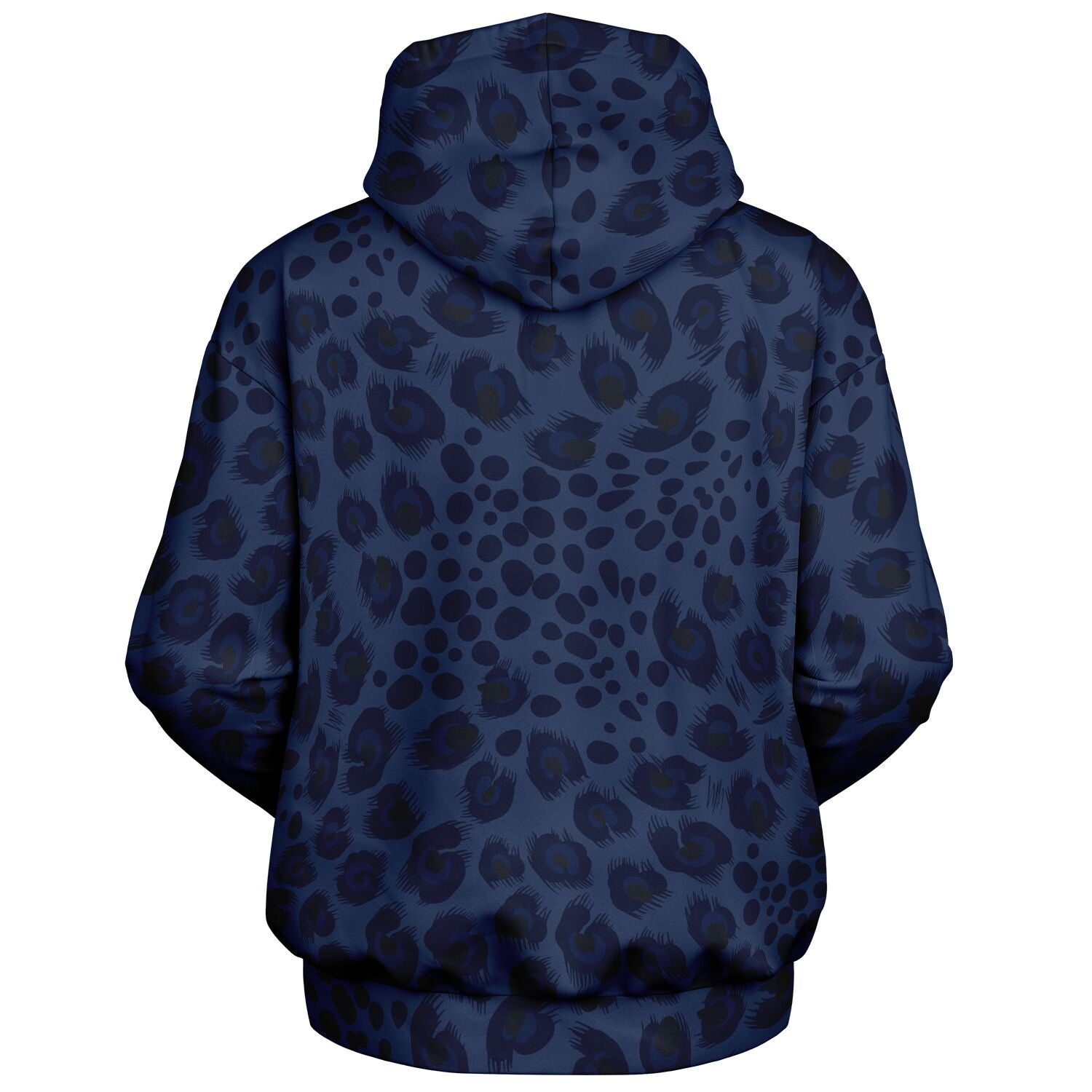 Oversized Leopard Hoodie | Deep Blue | Camo Colors