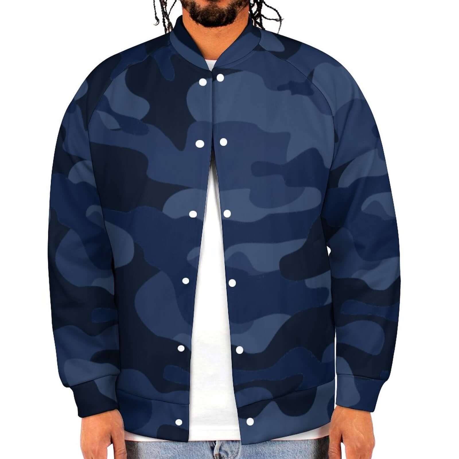 Men's Camo Jacket | Deep Blue Camouflage Camo Colors
