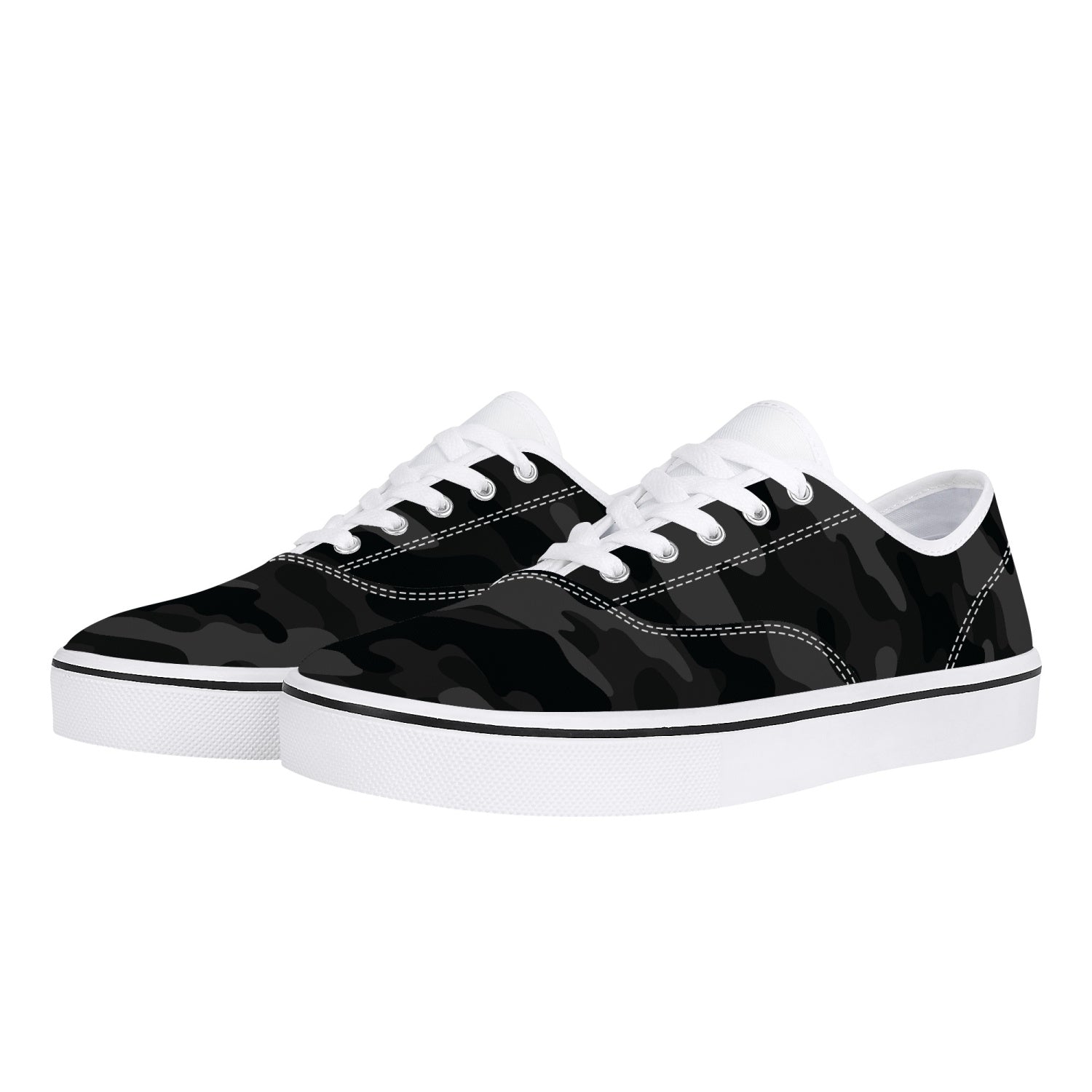 Camo Skate Shoes | Black Camouflage Camo Colors