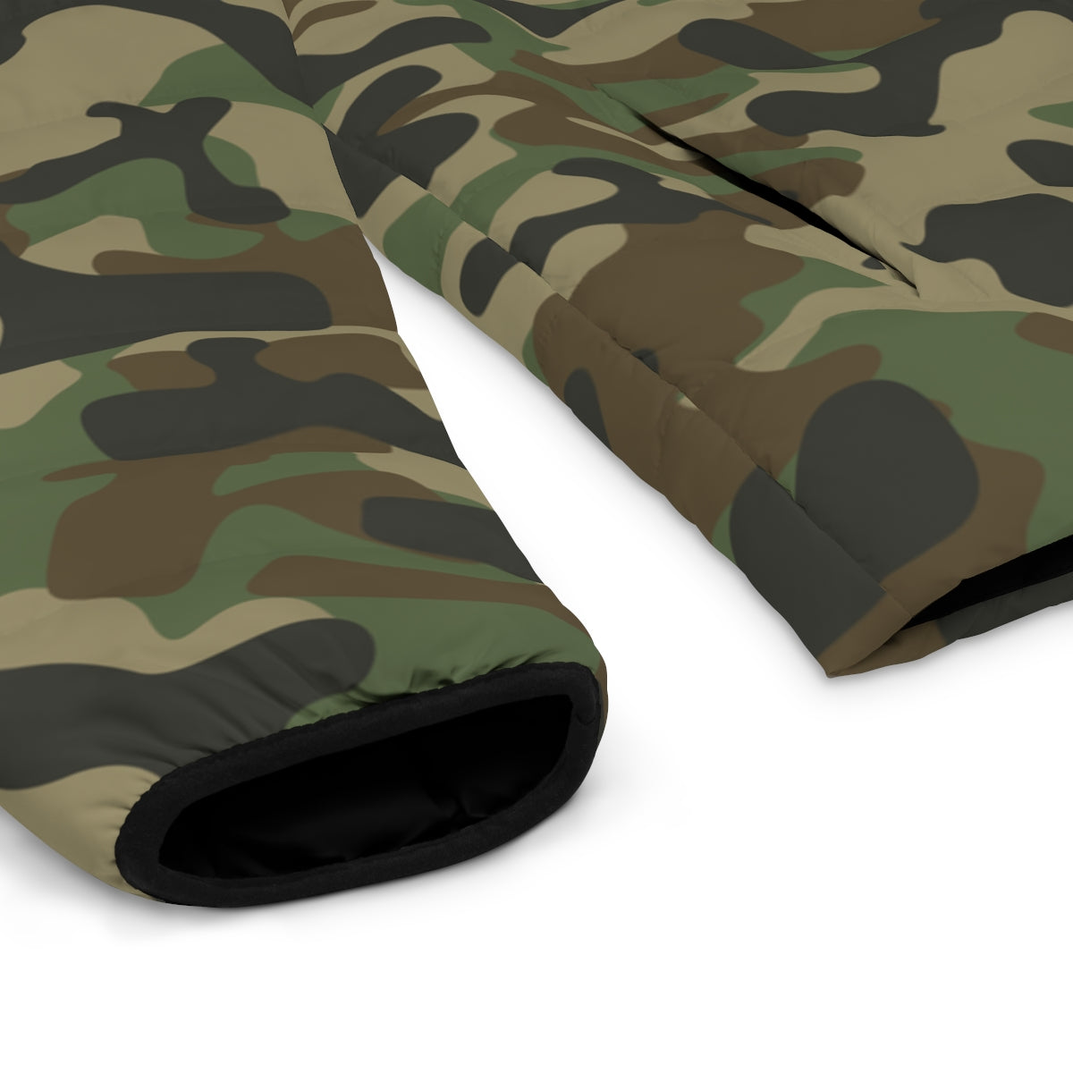 Men's Camo Puffer Jacket | Military Brown Camouflage Camo Colors