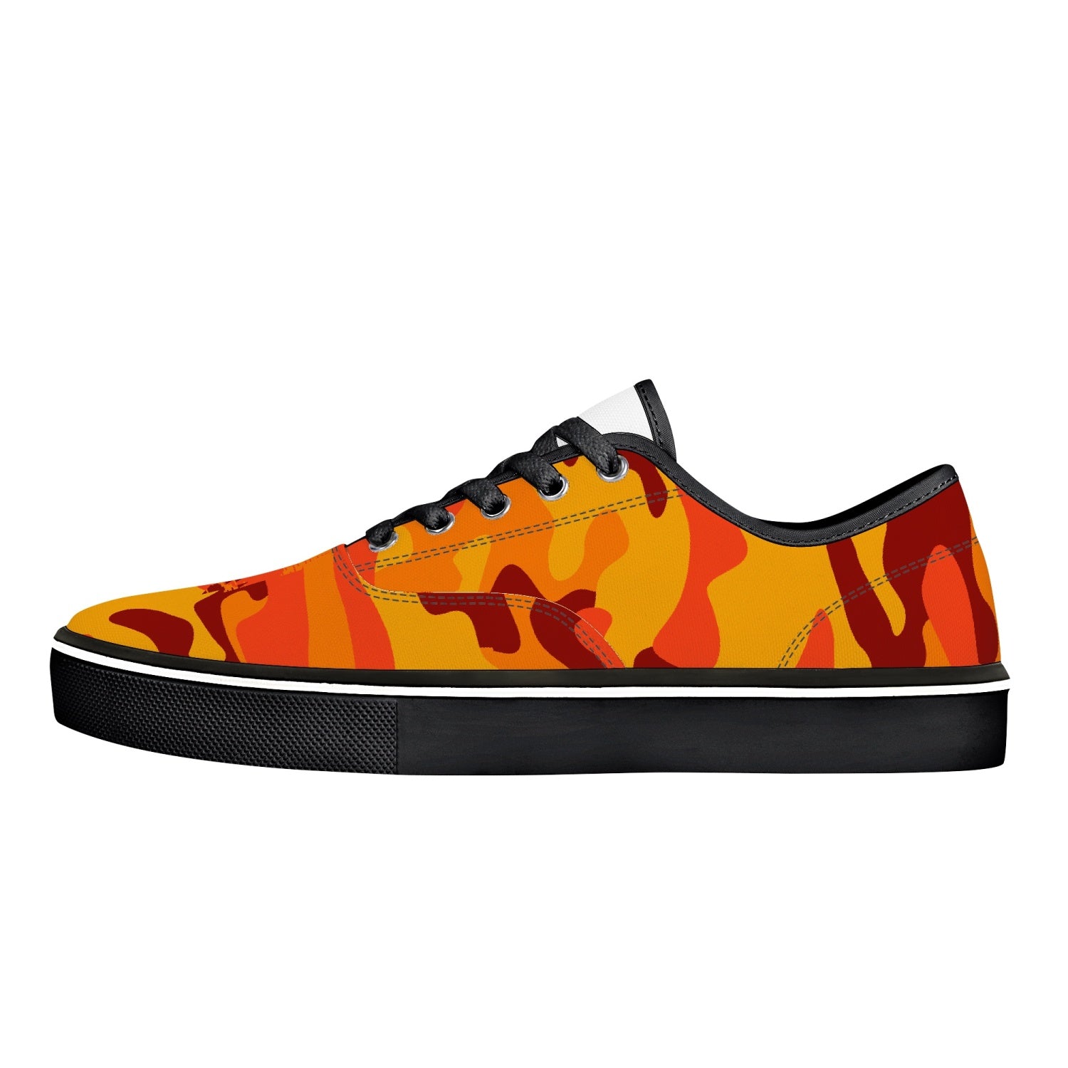 Camo Skate Shoes | Orange & Red Camouflage Camo Colors