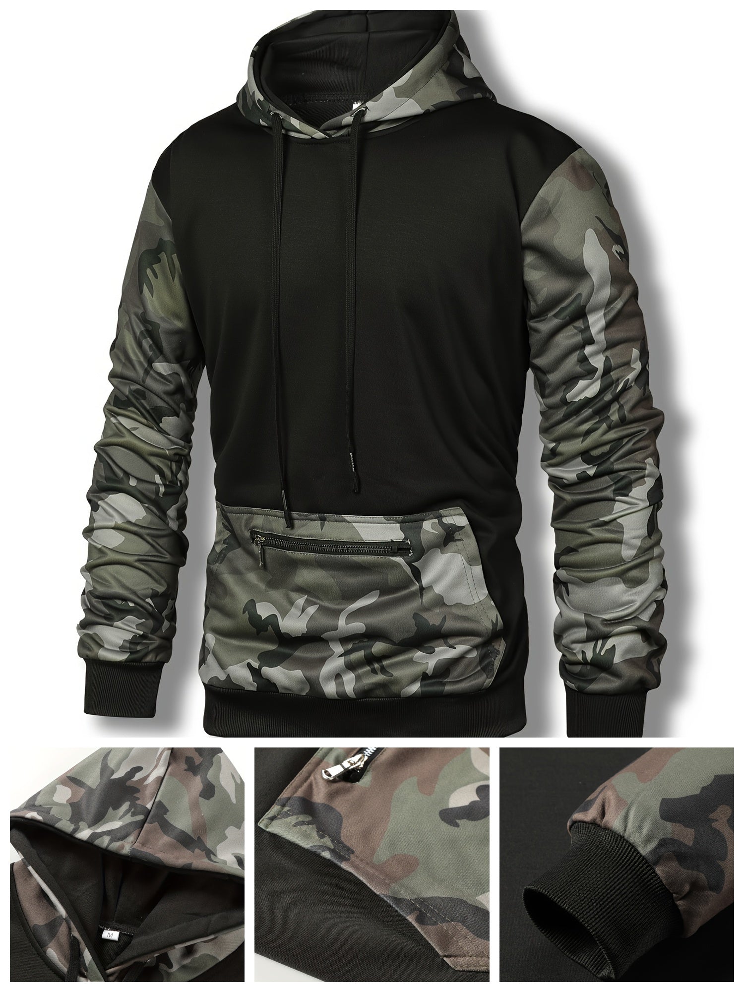Men's Camouflage Collage Color Hoodie | Camo Colors