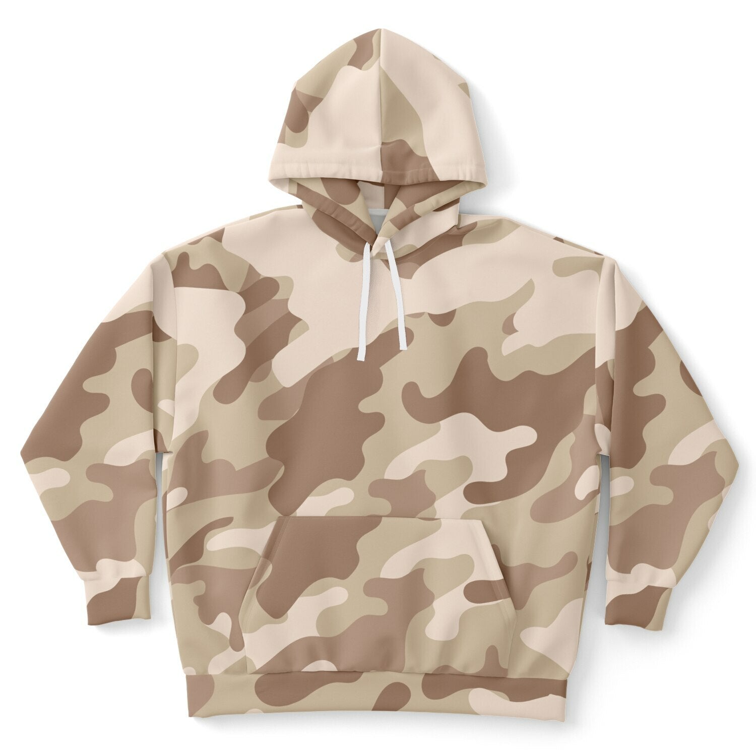 Plus-size Camo Hoodie in Desert Brown Print | Camo Colors