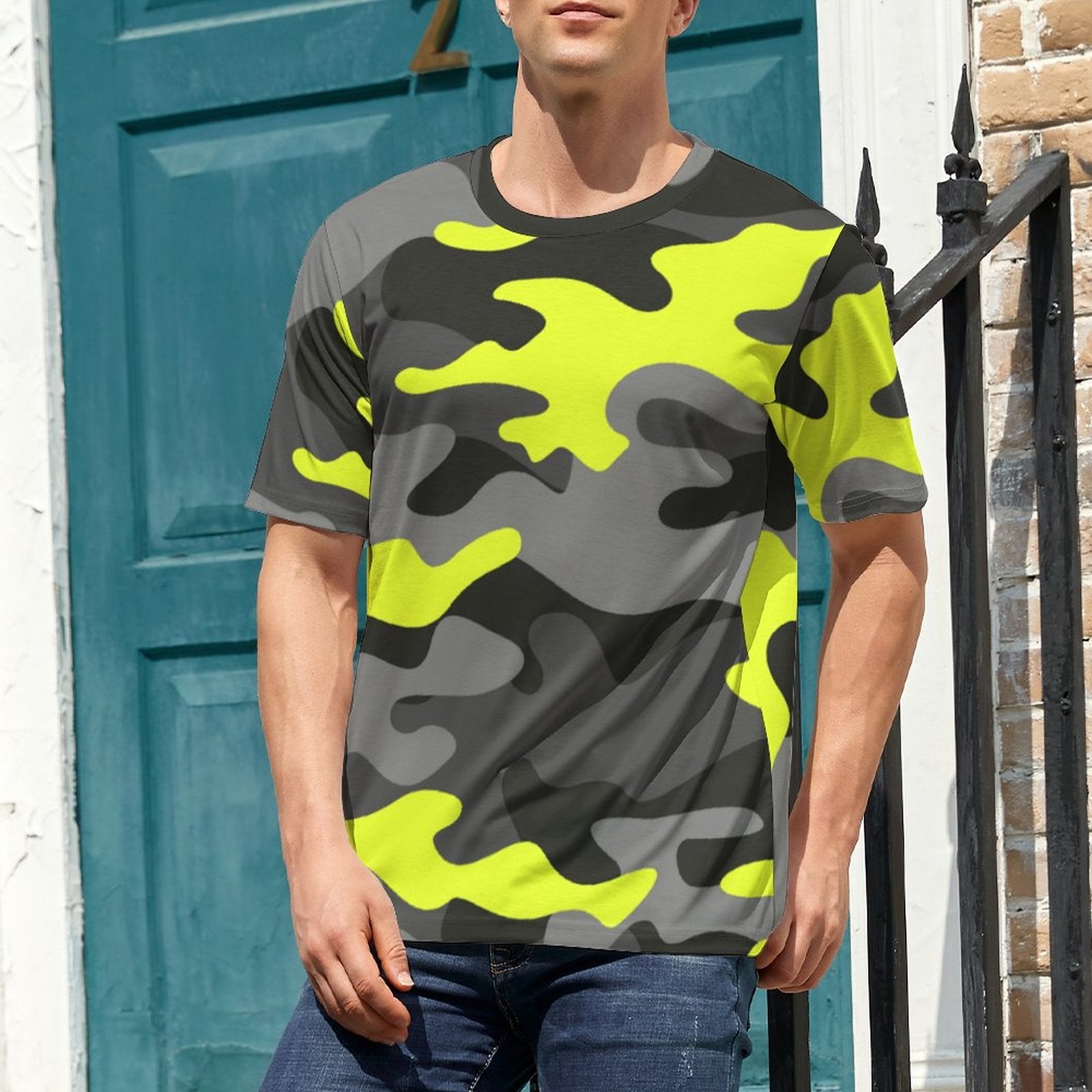 Camo Shirt | Black, Gray, and Yellow T Camo Colors