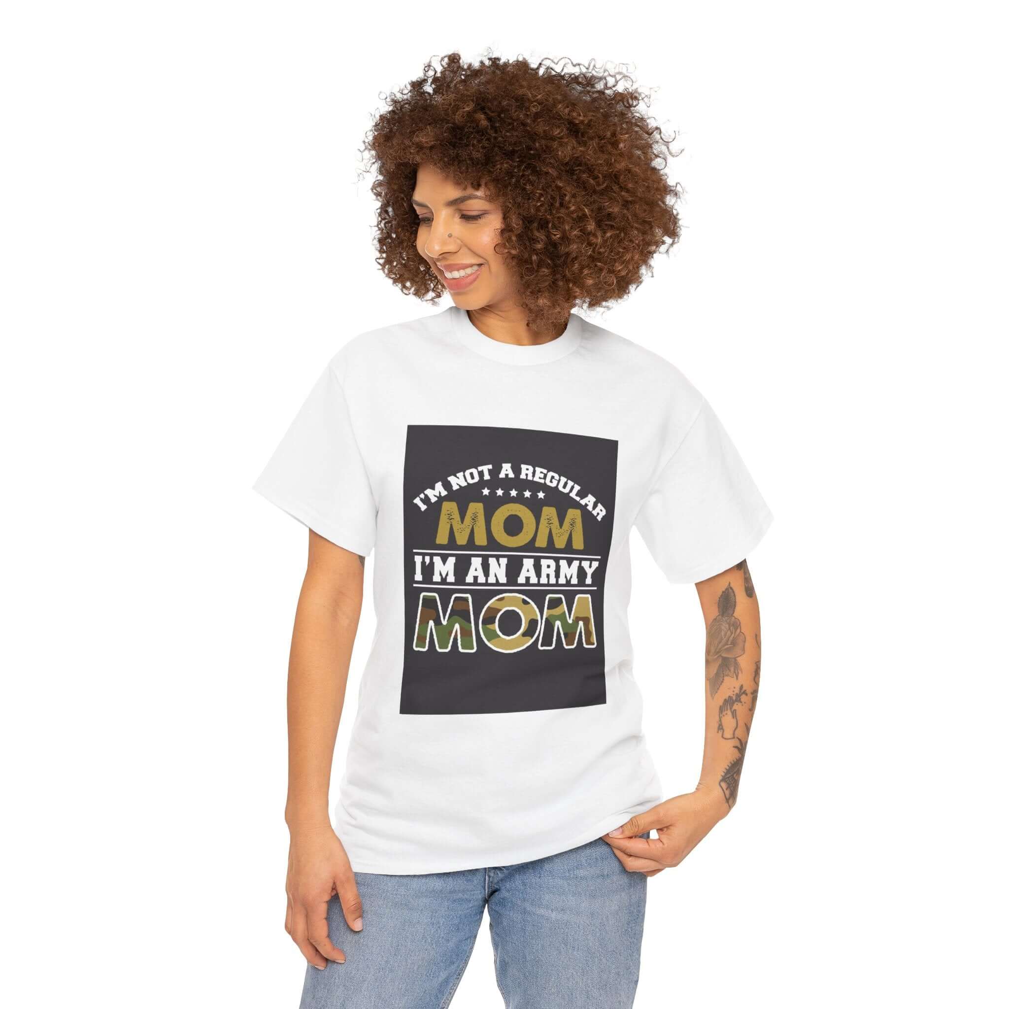 I'm an Army Mom Shirt | 2025 Heavy Cotton Tee Camo Colors