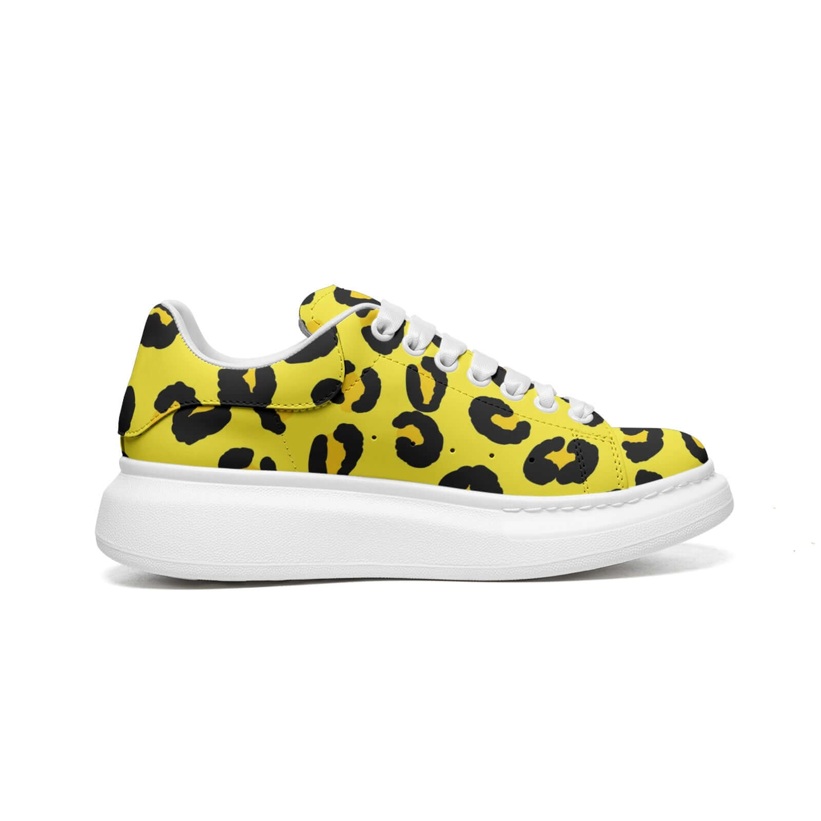 Leopard Sneakers | Oversized McQueens | Yellow & Black Camo Colors