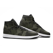 Brown Camo Sneakers AJ 1 | High Top | Digital Dotted Camouflage Style Camo Colors