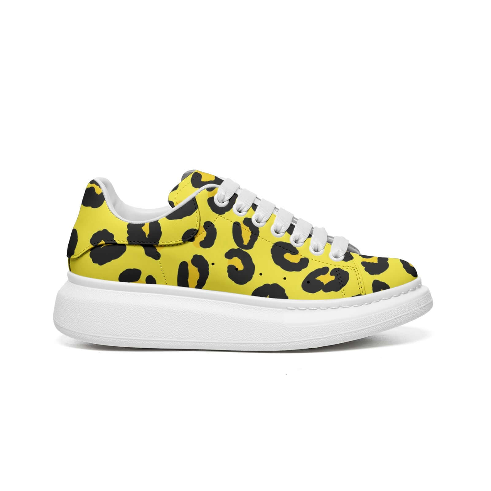 Leopard Sneakers | Oversized McQueens | Yellow & Black Camo Colors