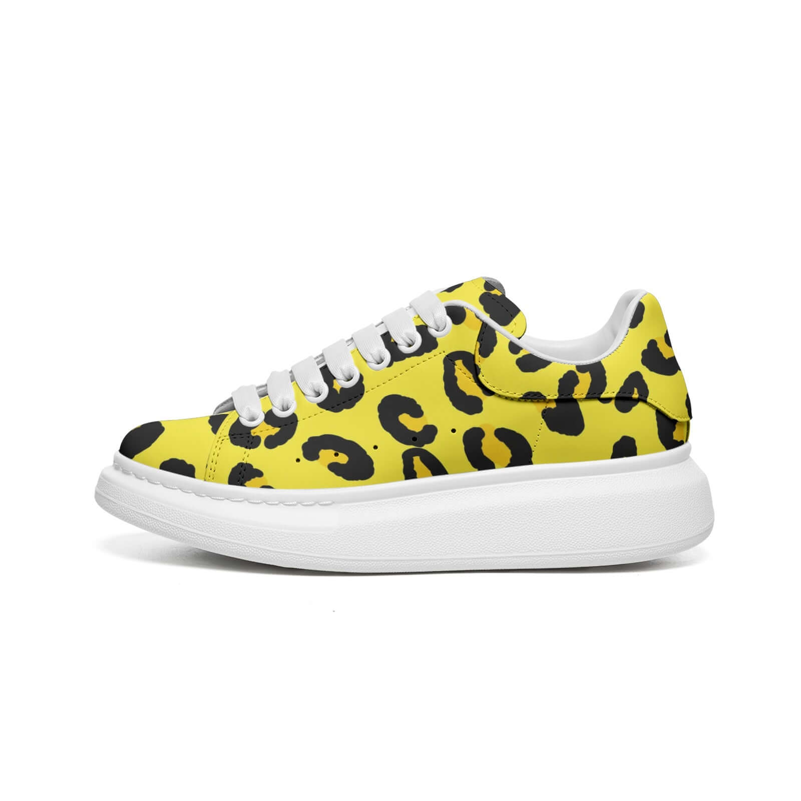 Leopard Sneakers | Oversized McQueens | Yellow & Black Camo Colors