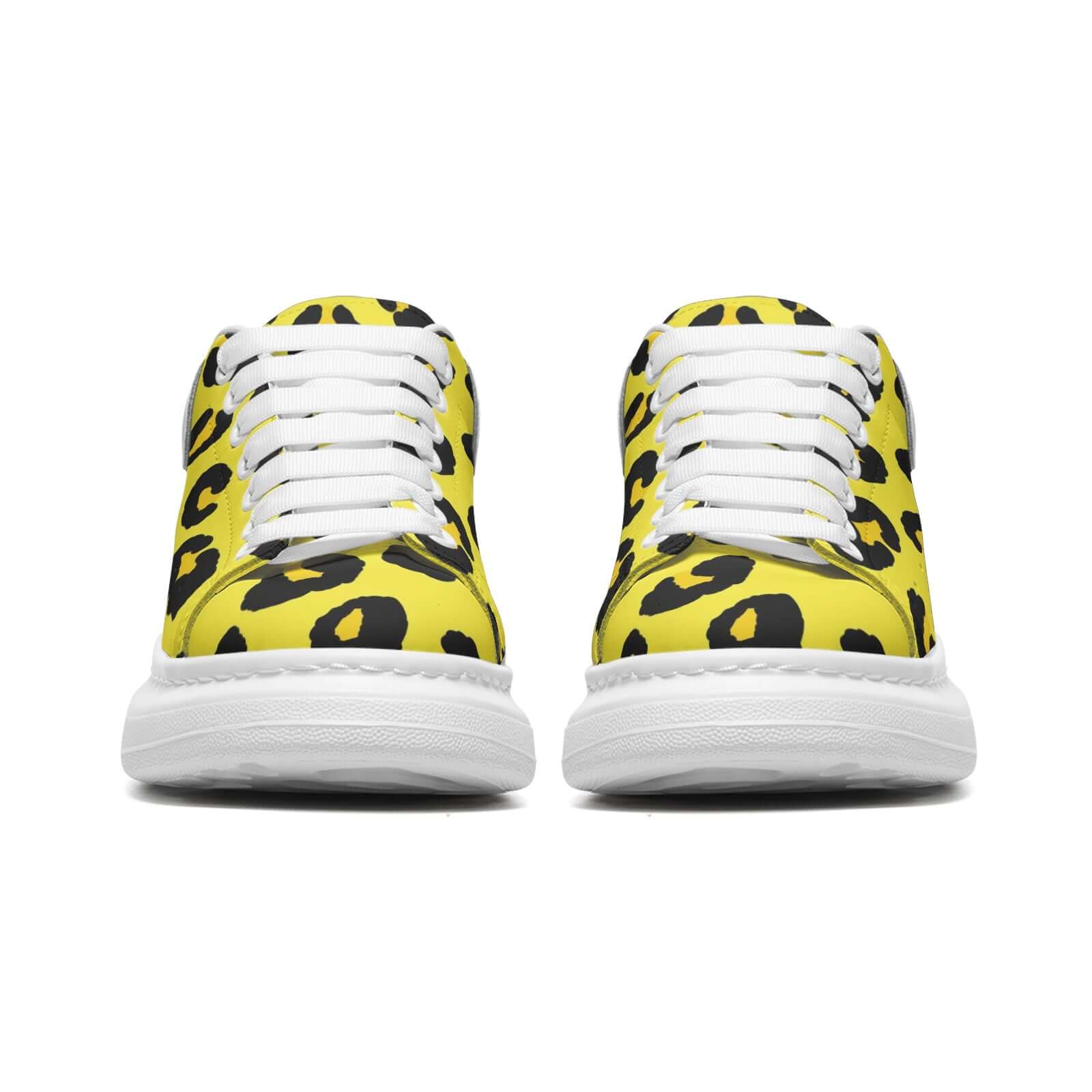 Leopard Sneakers | Oversized McQueens | Yellow & Black Camo Colors
