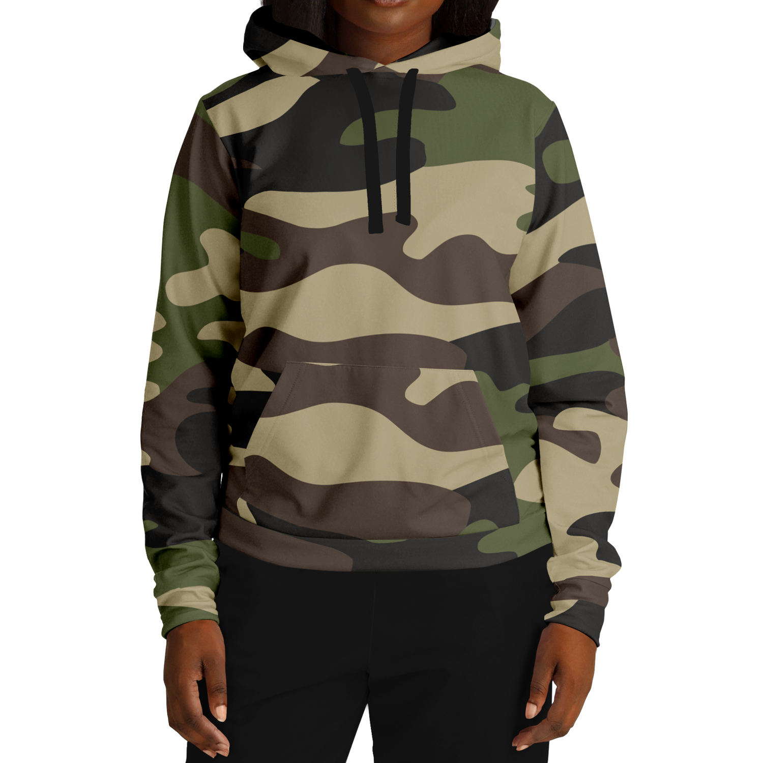 Camo Hoodie | Classic Green Pullover Camo Colors