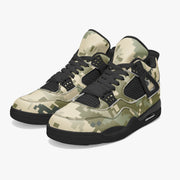 Camo Jordans AJ4 | Ukraine Green | Black Sole Camo Colors