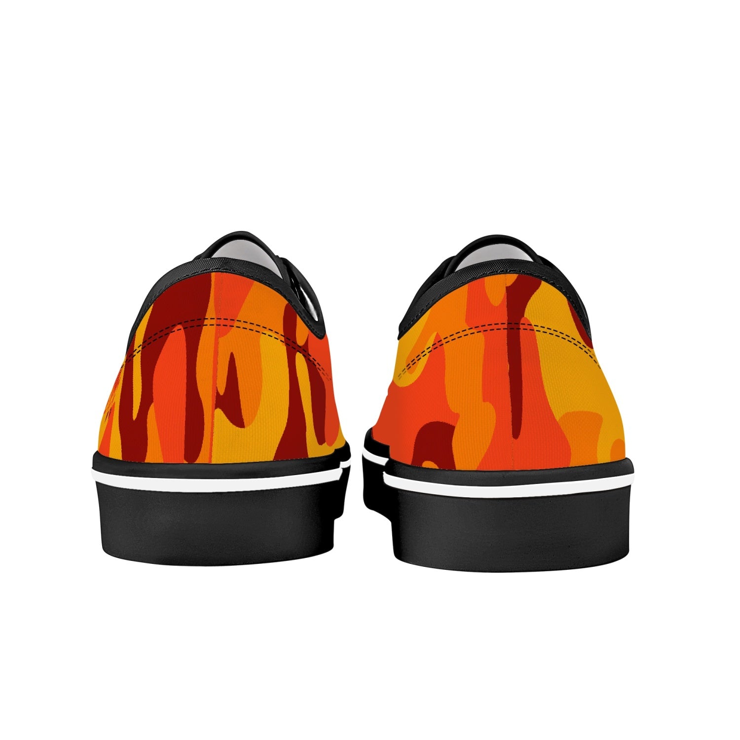 Camo Skate Shoes | Orange & Red Camouflage Camo Colors