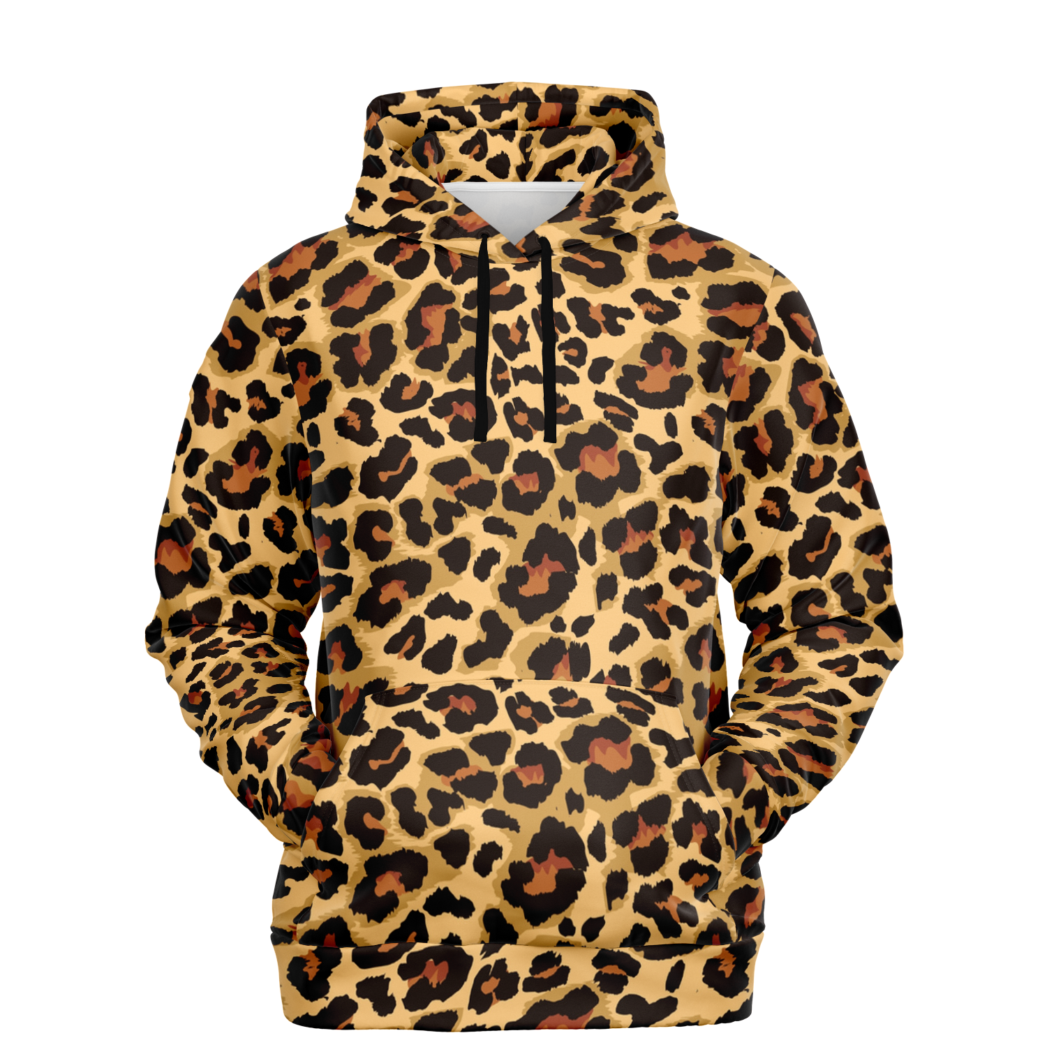 Leopard Hoodie | Classic Brown and Black Pattern | Unisex Camo Colors