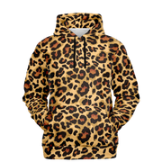Leopard Hoodie | Classic Brown and Black Pattern | Unisex Camo Colors