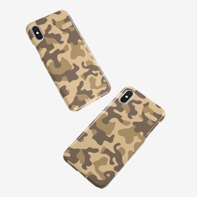 Camo Phone Case | iPhone | Khaki Camo Colors