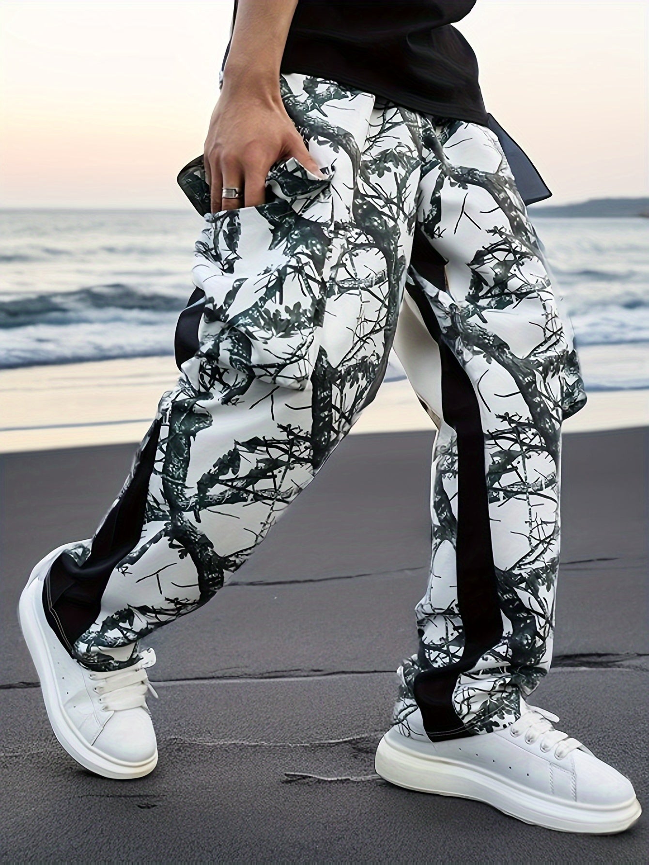Plus Size Camo Cargo Pants for Men | Casual Style Camo Colors