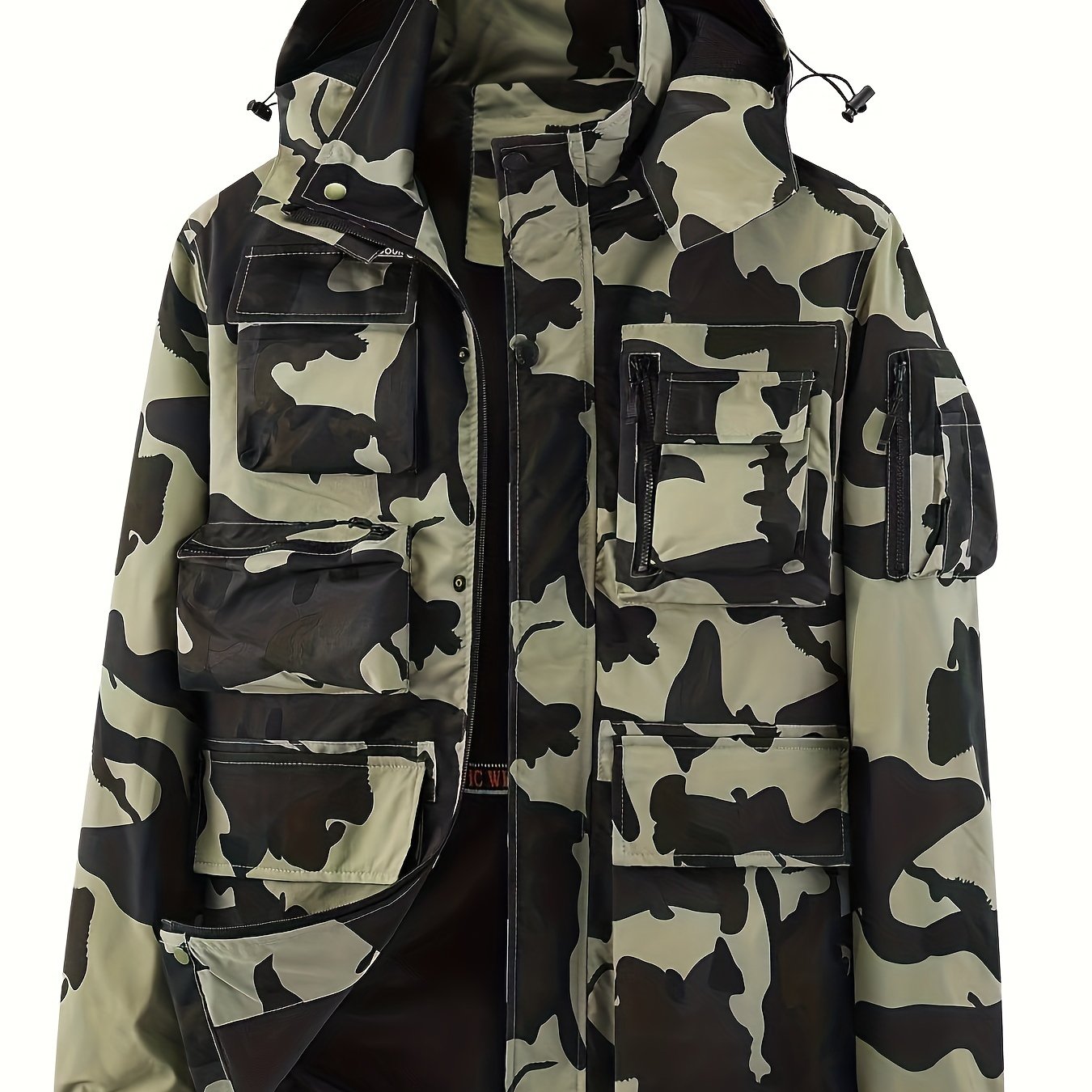 Men's Camo Jacket | Outdoor Stylish with Removable Hood Camo Colors