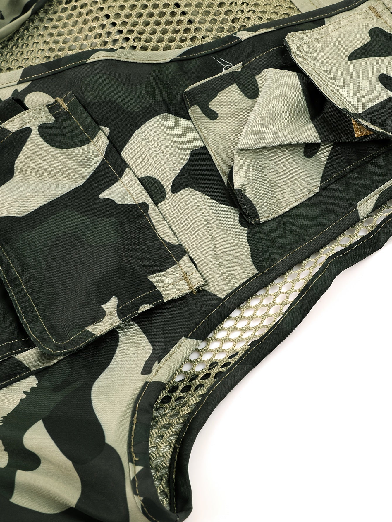 Men'n Stylish Spring And Autumn Multi-Pocket Work Vest Camo Colors