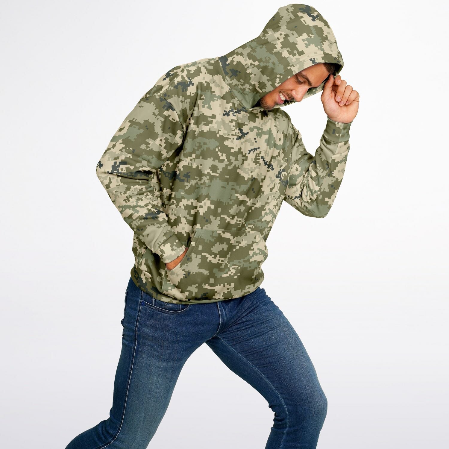 Oversized Camo Hoodie | Ukraine Green Military Camouflage | Camo Colors