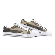 Camo Shoes | Low Top Canvas | Classic Green Camouflage Camo Colors