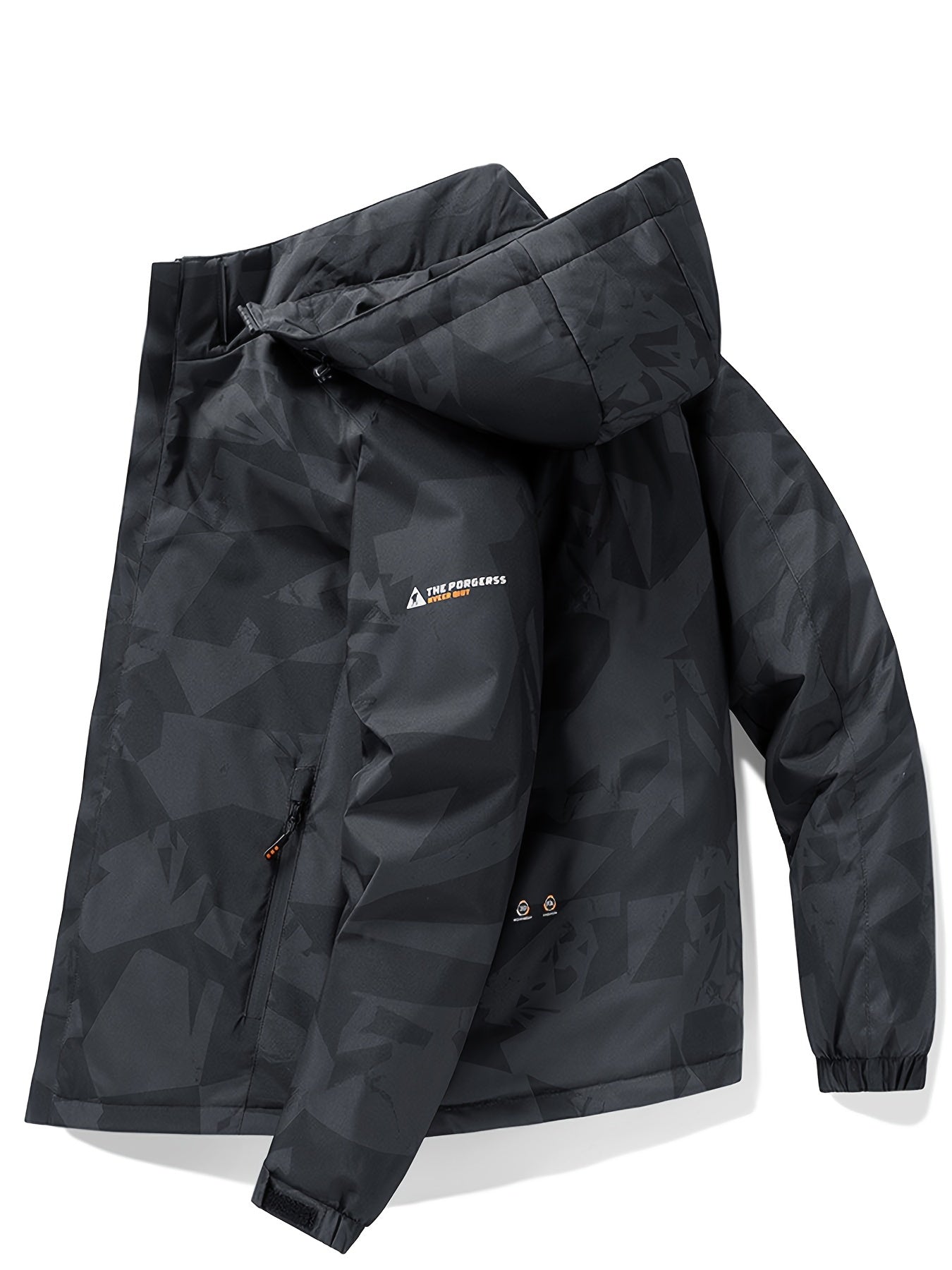 Men's Winter Padded Coat: Warm Jacket with Detachable Hood & Pockets Camo Colors