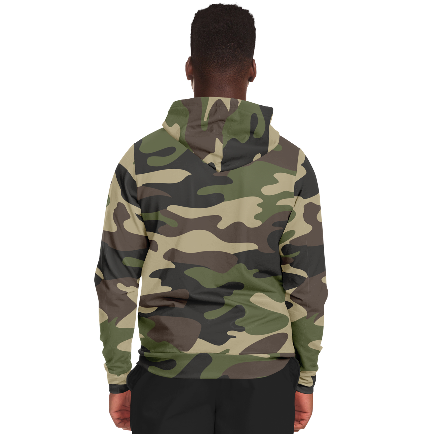 Zip-Up Hoodie | Classic Green Camouflage style Camo Colors