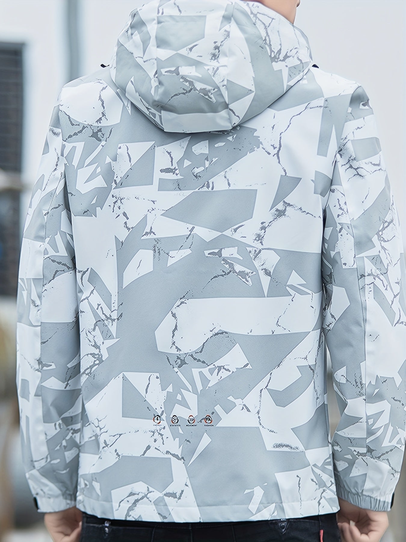 Men's Camouflage Hooded Jacket | Lightweight Windproof Coat | Camo Colors