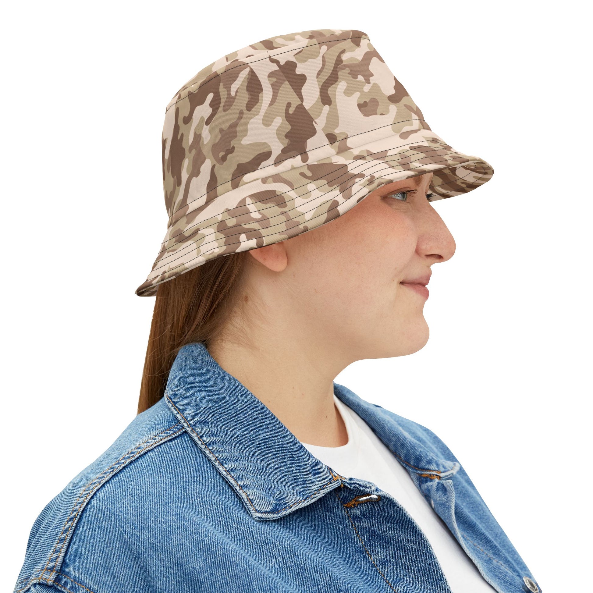 Camo Bucket Hat | Desert Brown Camouflage Camo Colors