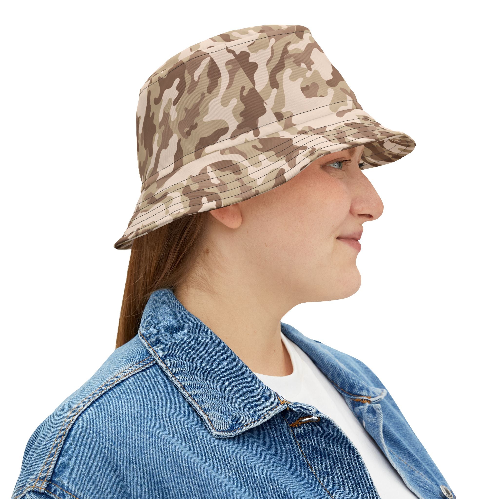 Camo Bucket Hat | Desert Brown Camouflage Camo Colors
