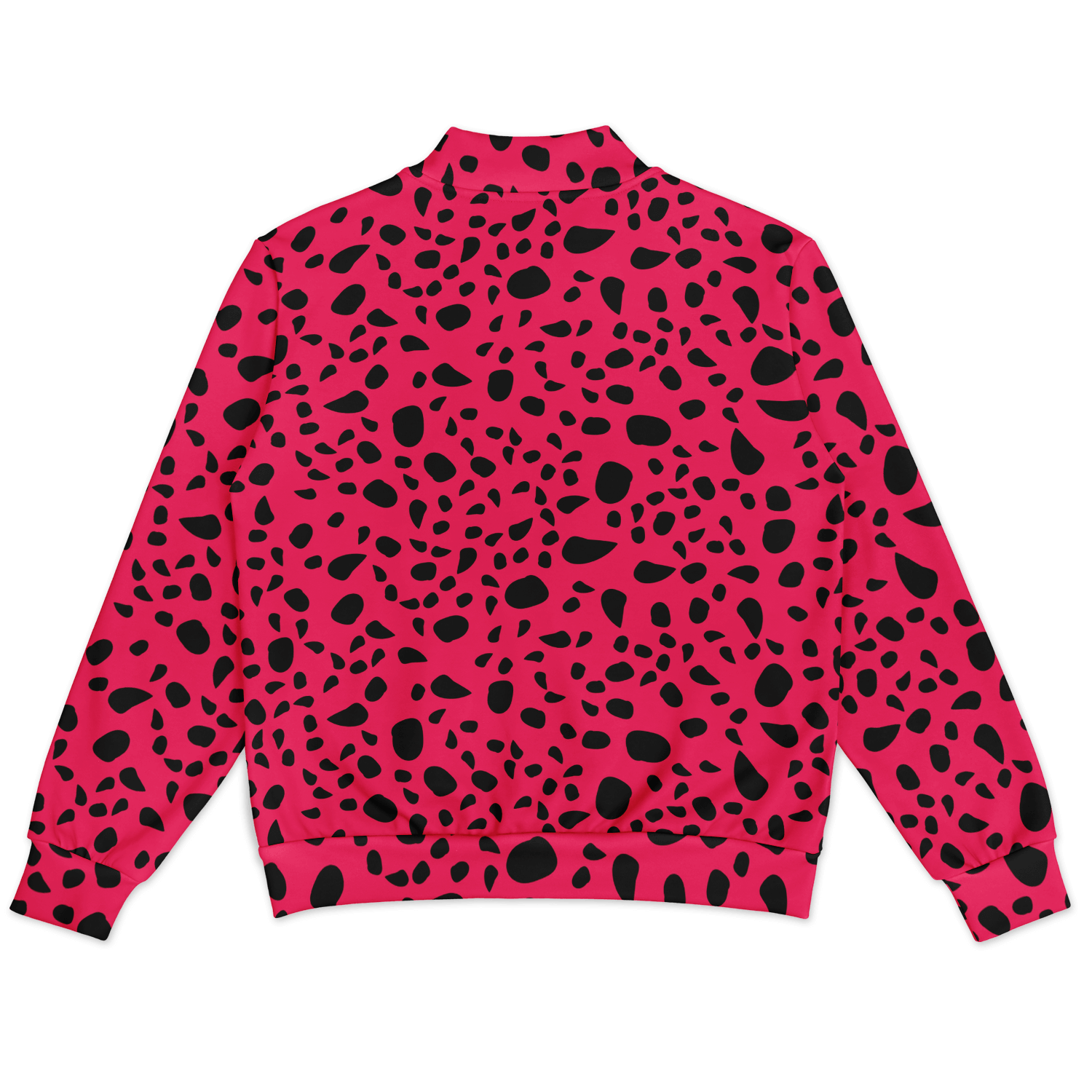 Baseball Jacket | Leopard Print in Pink and Black Camo Colors