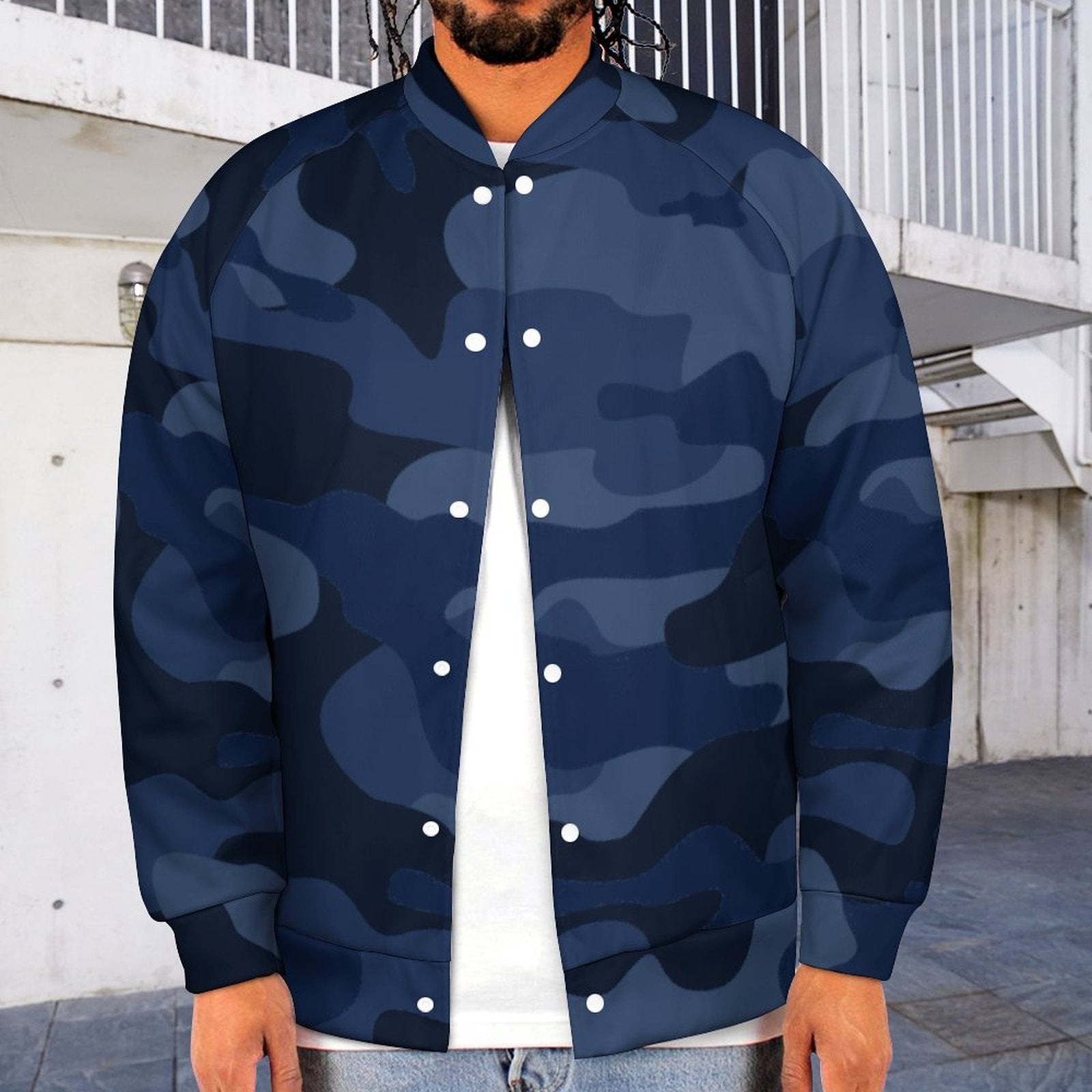 Men's Camo Jacket | Deep Blue Camouflage Camo Colors
